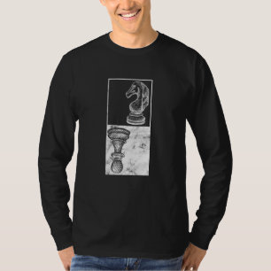 Schach Pieces Knight Paare Board Game Player Oma T-Shirt