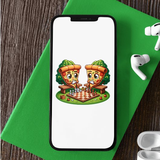 Schach Pizzaslics Aufkleber