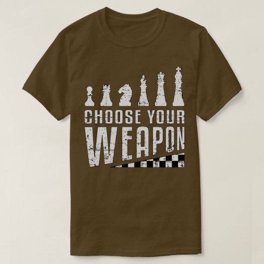 Schach-Player-Lover-Chessboard T-Shirt (Design vorne)
