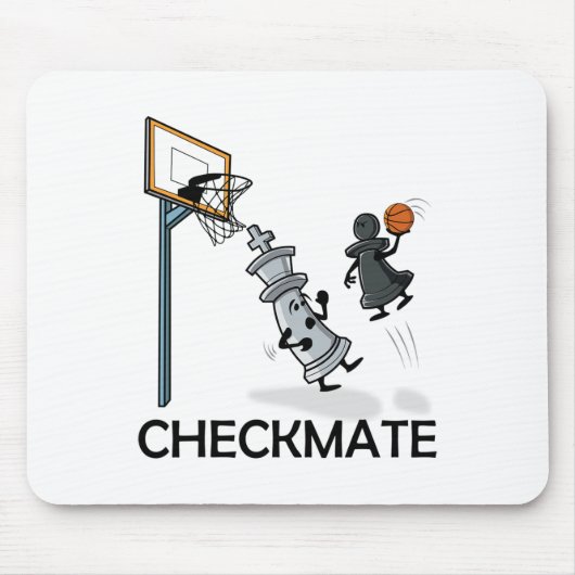 Schach-Player Schachboxen und Sketch Lover Checkma Mousepad (Vorne)