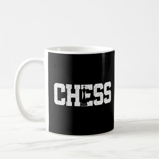 Schach-Player-Stück Vintages Schach Kaffeetasse (Links)