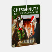 Schach-Player-Weihnachtsgeschenk Ornament Aus Metall (Vorderseite Rechts)