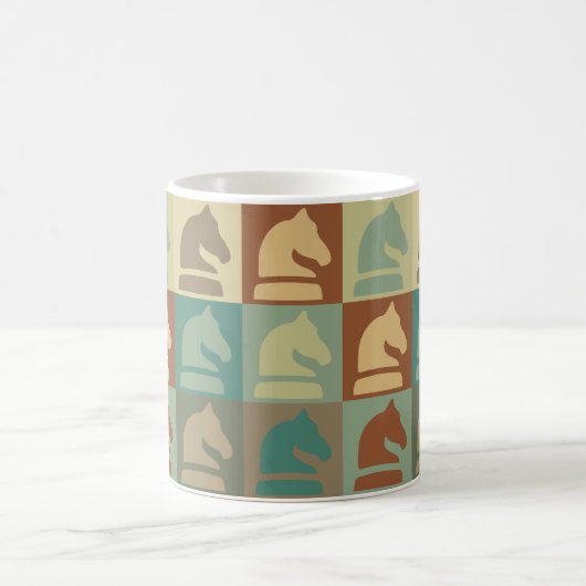 Schach-Pop-Kunst Kaffeetasse (Mittel)