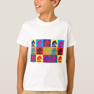 Schach-Pop-Kunst T-Shirt