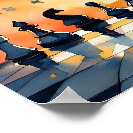 Schach Poster (Ecke)