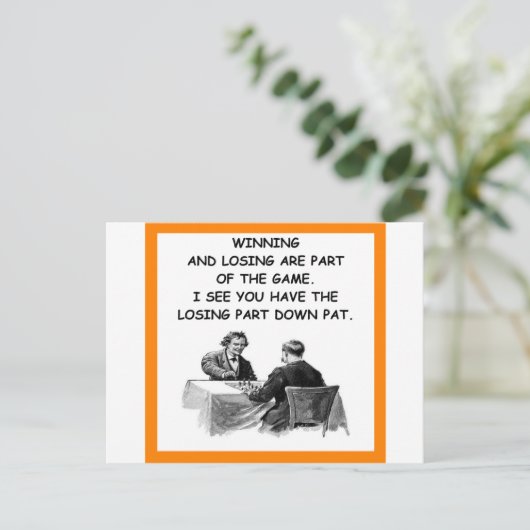 Schach Postkarte (Stehend Vorderseite)