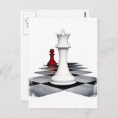 Schach Postkarte (Vorne/Hinten)