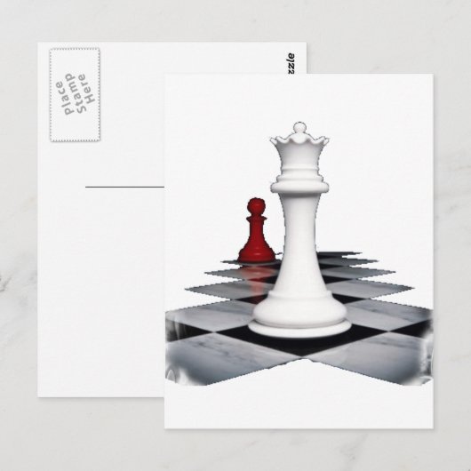 Schach Postkarte (Vorne/Hinten)