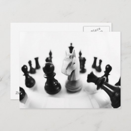 Schach Postkarte (Vorne/Hinten)