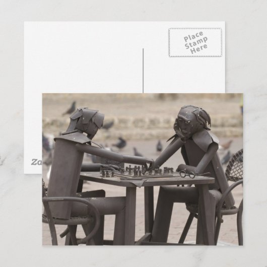 Schach Postkarte (Vorne/Hinten)