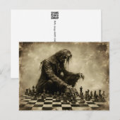 Schach Postkarte (Vorne/Hinten)