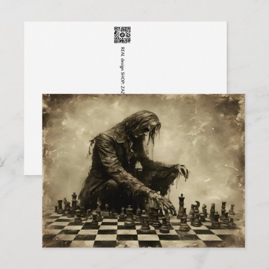Schach Postkarte (Vorne/Hinten)