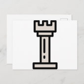 Schach Postkarte (Vorne/Hinten)