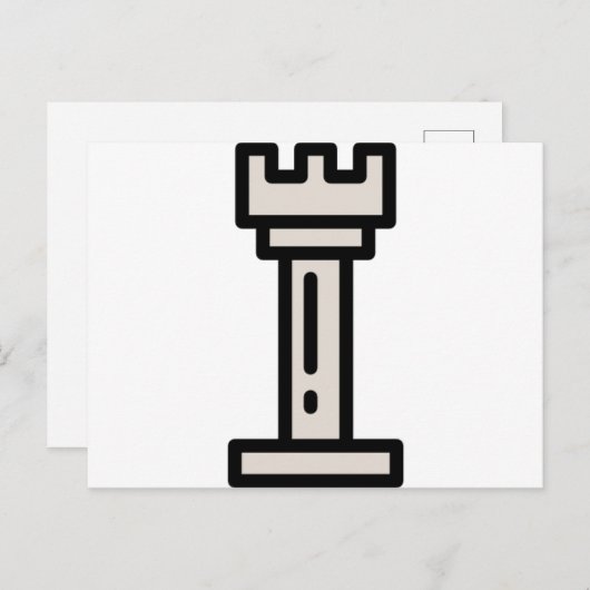 Schach Postkarte (Vorne/Hinten)