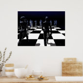 Schach - POV des Bischofs Poster (Küche)