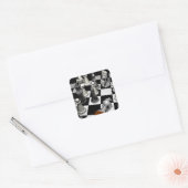 Schach Quadratischer Aufkleber (Umschlag)
