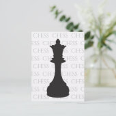 Schach Queen Classic Piece Modern Postkarte (Stehend Vorderseite)