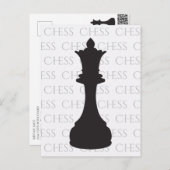 Schach Queen Classic Piece Modern Postkarte (Vorne/Hinten)
