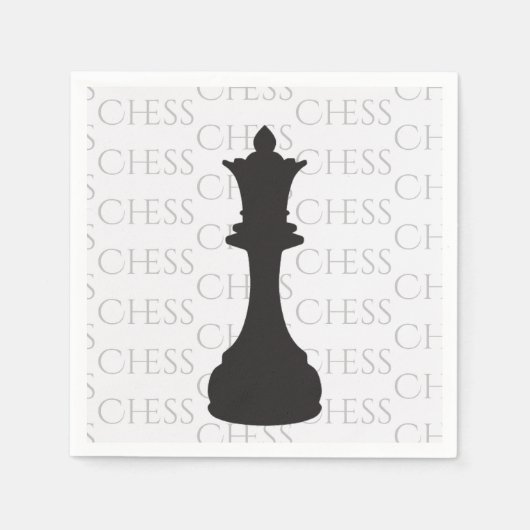 Schach Queen Classic Piece Modern Serviette (Vorderseite)
