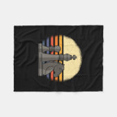 Schach Retro Fleecedecke (Vorderseite (Horizontal))