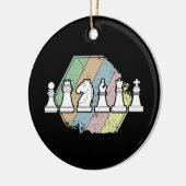 Schach Retro Keramik Ornament (Links)