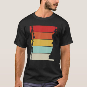 Schach-Retro-Player-Schachbrett T-Shirt