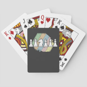 Schach Retro Spielkarten