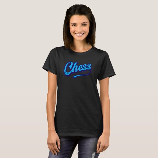 Schach Retro T-Shirt (Vorne ganz)