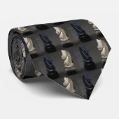 Schach-Ritter/Pferde (2) Krawatte (Gerollt)