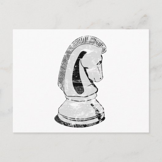 Schach - Ritter Postkarte (Vorderseite)