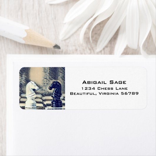 Schach Ritter Schachbrett Japanisch Wave Address (Insitu)