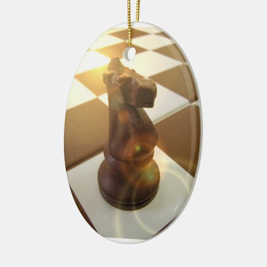 Schach-Ritter-Verzierung Keramikornament (Links)