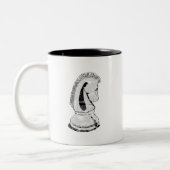 Schach - Ritter Zweifarbige Tasse (Links)