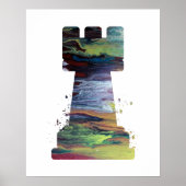 Schach Rook Art Poster (Vorne)