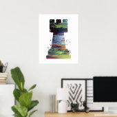 Schach Rook Art Poster (Heimbüro)