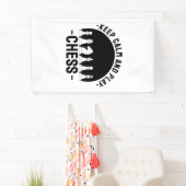 Schach - Ruhe Behalten und Schach spielen Banner (Insitu)