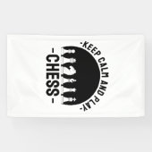 Schach - Ruhe Behalten und Schach spielen Banner (Horizontal)