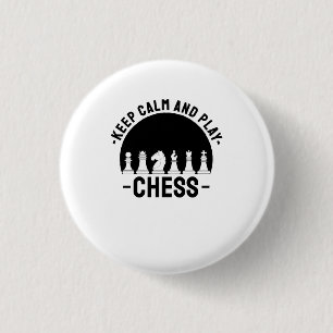 Schach - Ruhe Behalten und Schach spielen Button