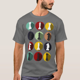 Schach Runde Schach Cooles Brettspiel Gif T-Shirt