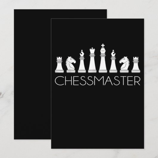 Schach - Schach Feiertagskarte (Vorne/Hinten)