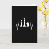 Schach - Schach Herzschlag Karte (Gelbe Blume)