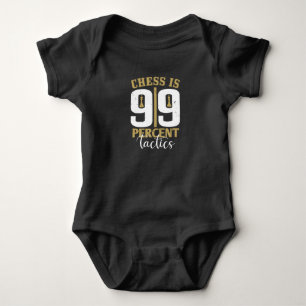 Schach - Schach ist 99 Prozent Taktik Baby Strampler