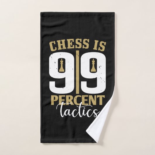 Schach - Schach ist 99 Prozent Taktik Handtuch (Handtuch)