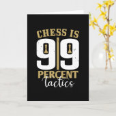 Schach - Schach ist 99 % Taktik Karte (Gelbe Blume)