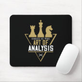 Schach - Schach ist die Kunst der Analyse Mousepad (Mit Mouse)
