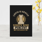 Schach - Schach ist wirklich 99% Berechnung Karte (Gelbe Blume)