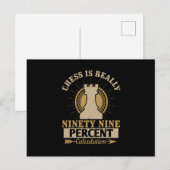 Schach - Schach ist wirklich 99% Berechnung Postkarte (Vorne/Hinten)