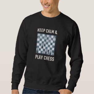 Schach Schachbrett Schachspieler Sweatshirt