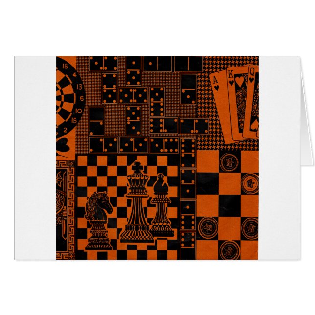 Schach-Schachbretter dominieren (Vorderseite (Horizontal))