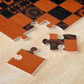 Schach-Schachbretter dominieren Puzzle (Seite)